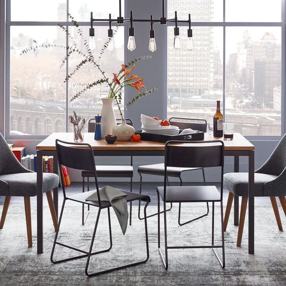 Box Frame Dining Table Wood west elm Australia